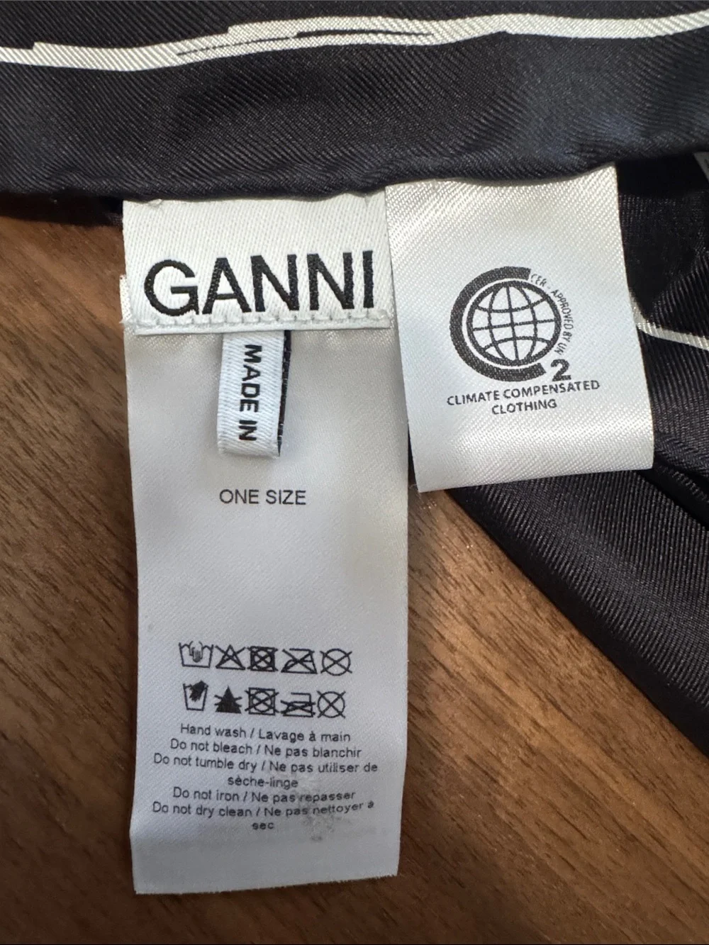 GANNI silk scarf